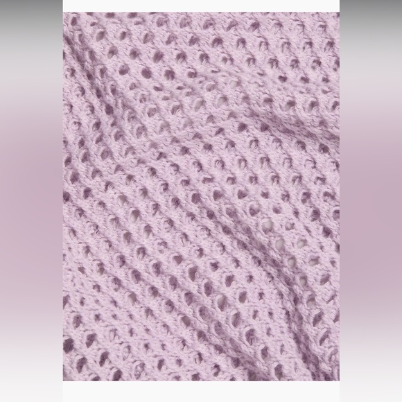 Stellae Dux Boxy Crocheted Lavender Mesh Lounge Set - Picture 6 of 6